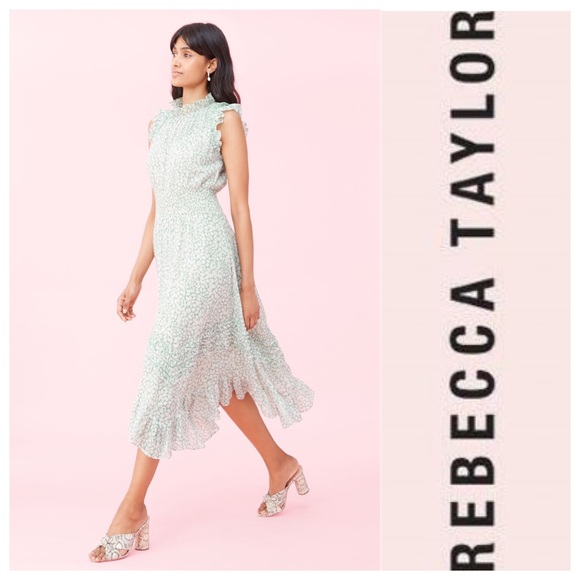 Rebecca Taylor Dresses & Skirts - Rebecca Taylor Ikat Leaf Metallic Detail Dress NWT